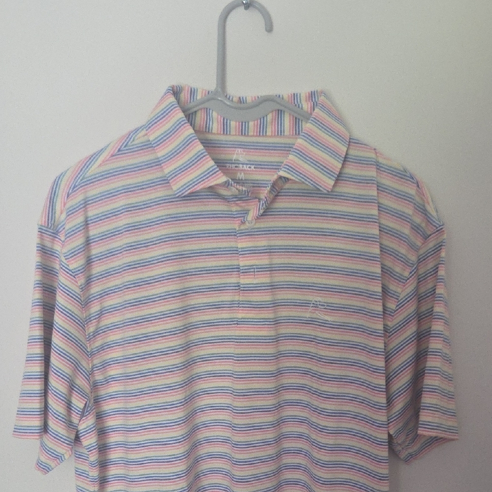 Rhoback Multicolor Striped Polo Shirt